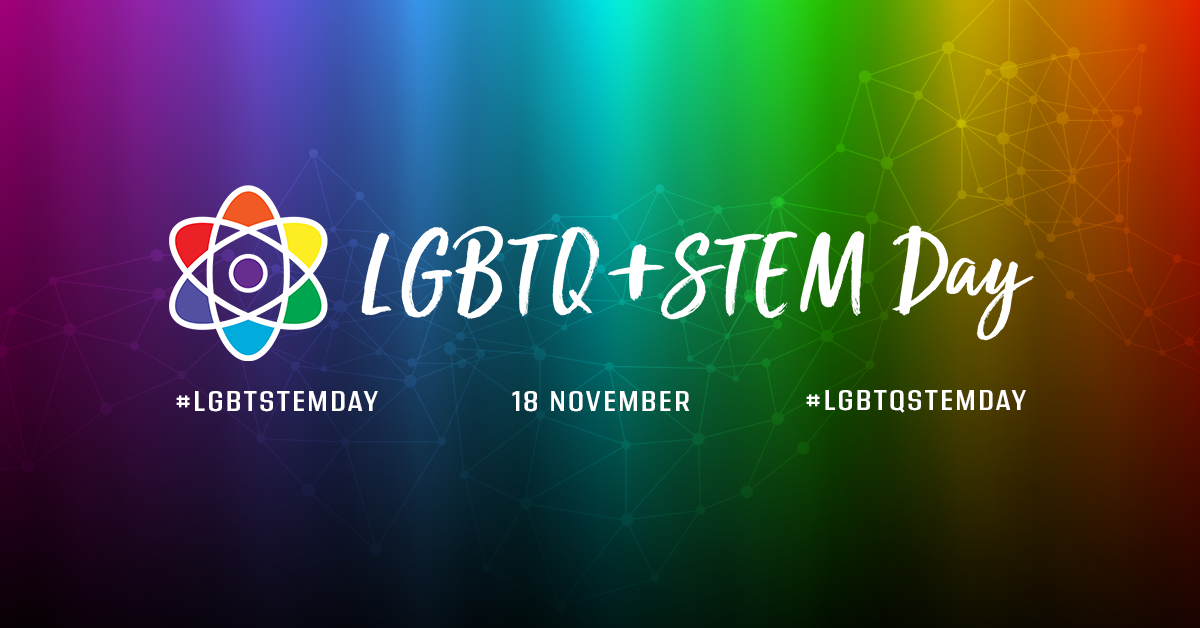 LGBTQ+ in STEM logo